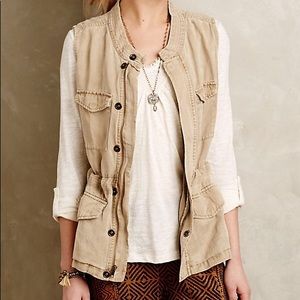 Anthropologie Calloway Belted Vest by Sanctuary